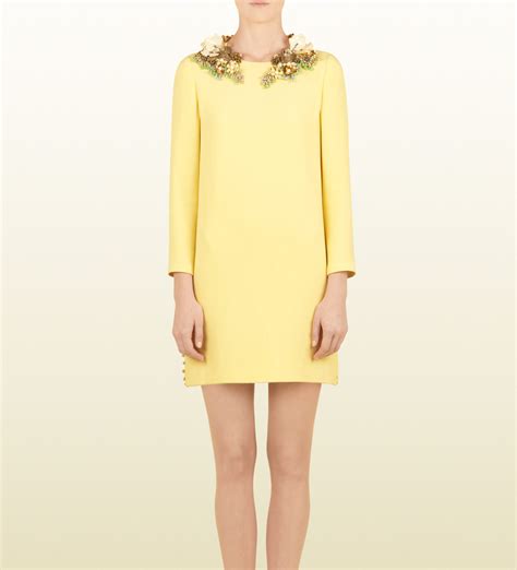 gucci yellow dress